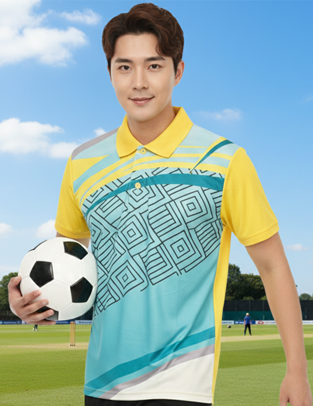 Comfortable Men's Polo Neck T-shirt