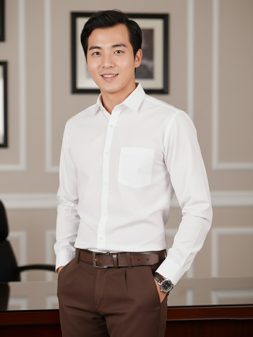 Men’s Formal Clerk Style Shirt
