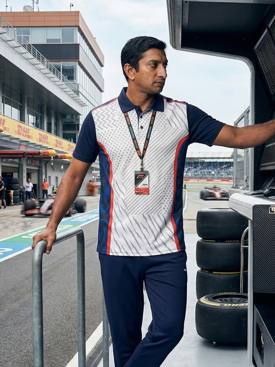 Little-More Sublimation Racing Car Inspire Polo T-Shirts.