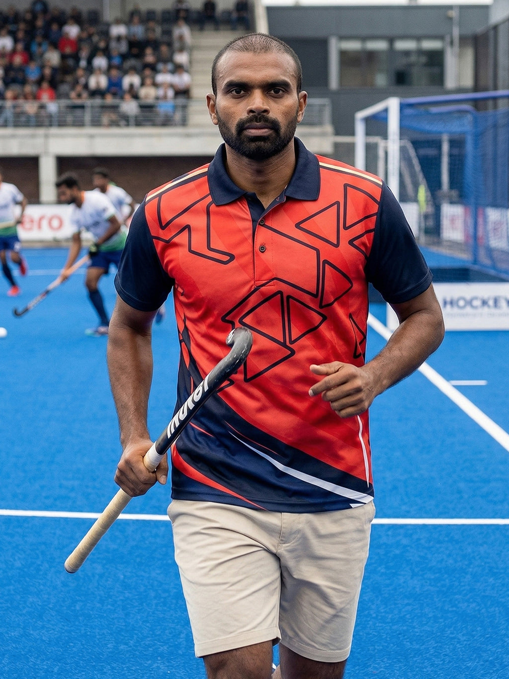 Little-More Sublimation Hockey Inspire Polo T-Shirts.