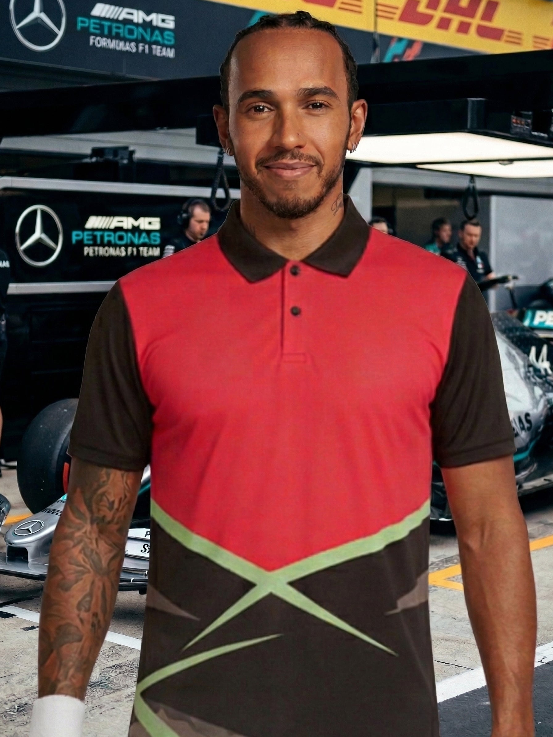 Little-More Sublimation Racing Car Inspire Polo T-Shirts.