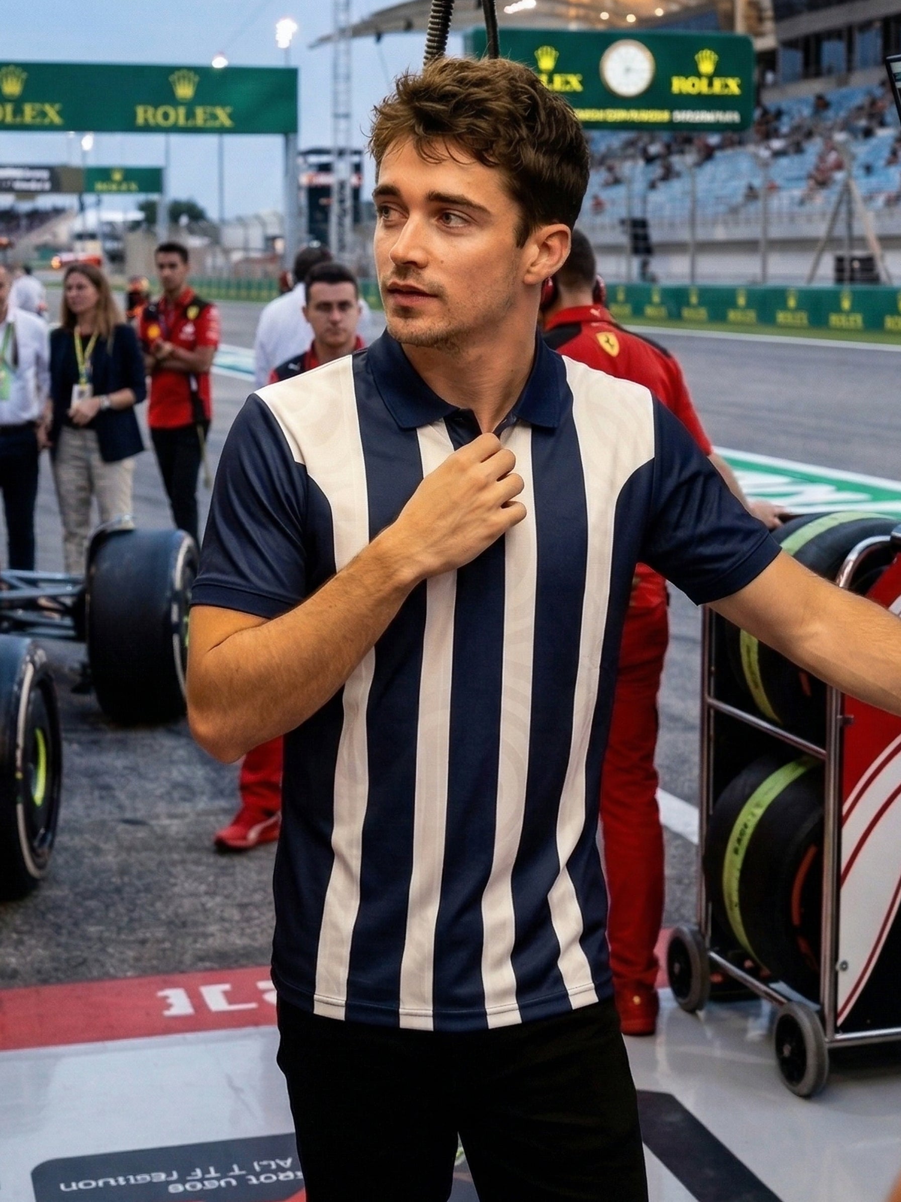 Little-More Sublimation Racing Car Inspire Polo T-Shirts.
