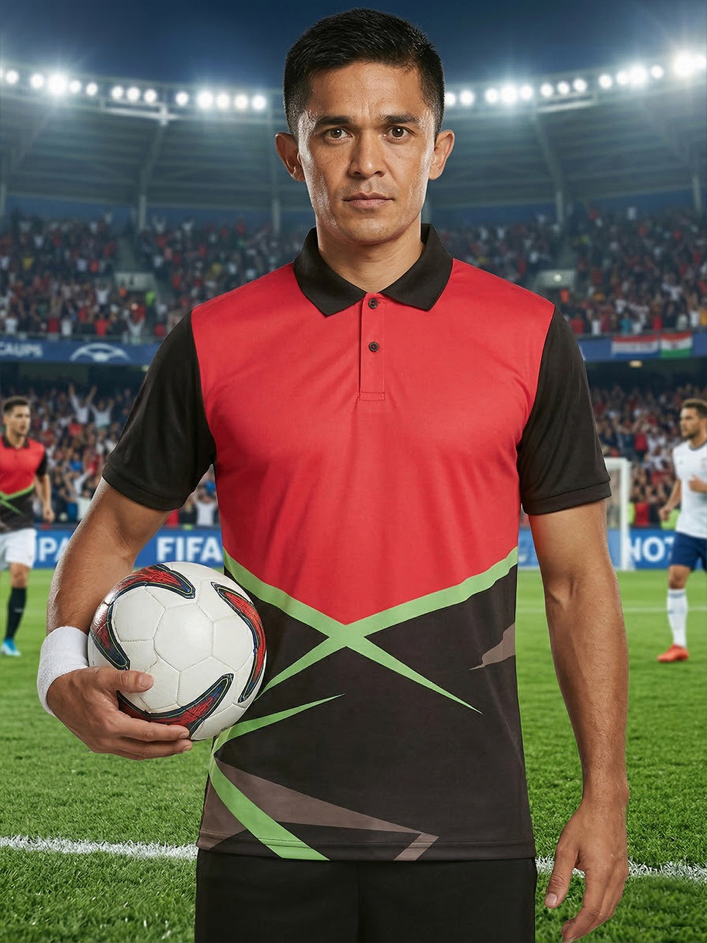 Little-More Sublimation Football Inspire Polo T-Shirts.