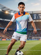 Little-More Sublimation Football Inspire Polo T-Shirts.