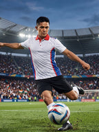 Little-More Sublimation Football Inspire Polo T-Shirts.