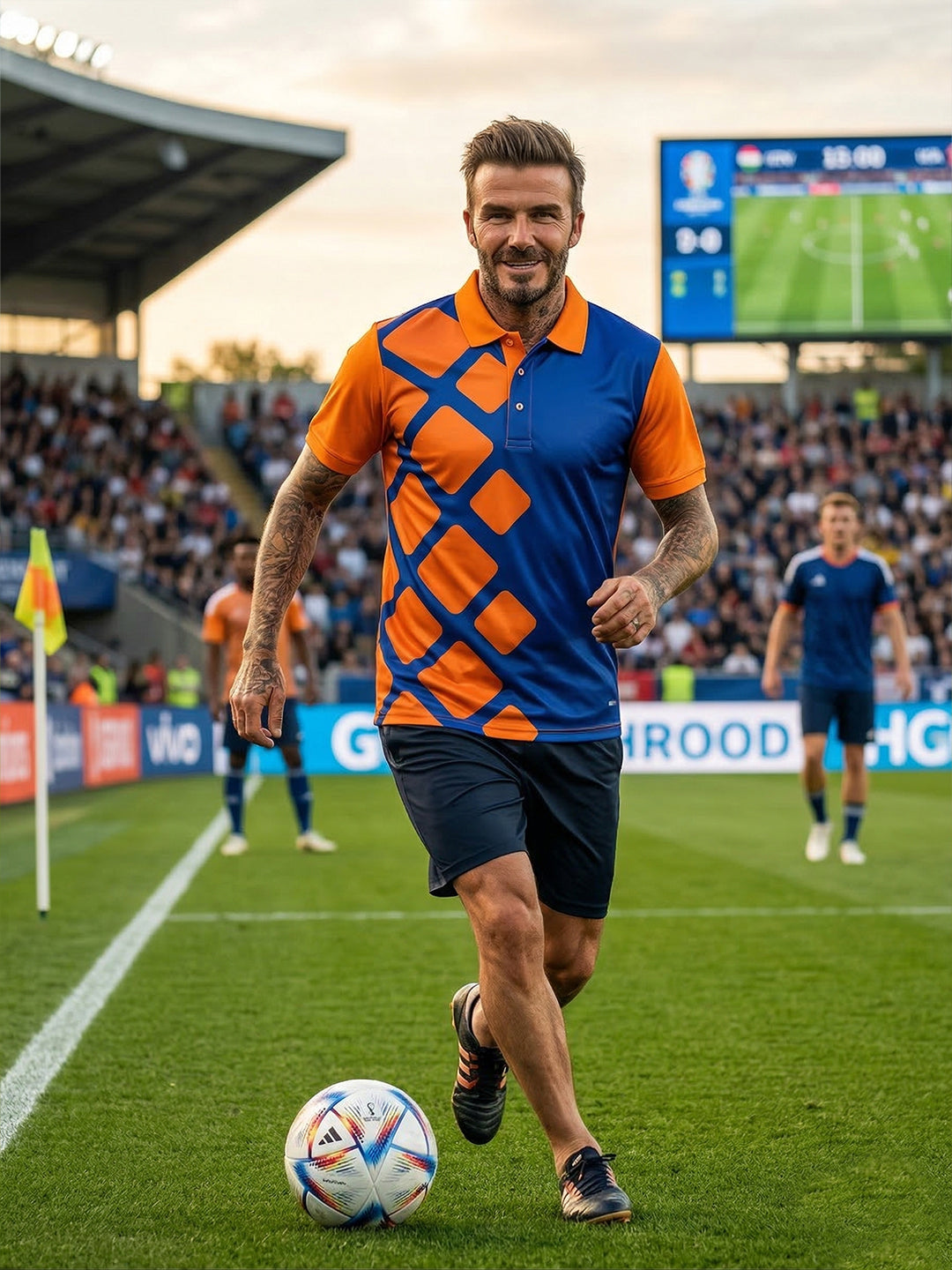 Little-More Sublimation Football Inspire Polo T-Shirts.