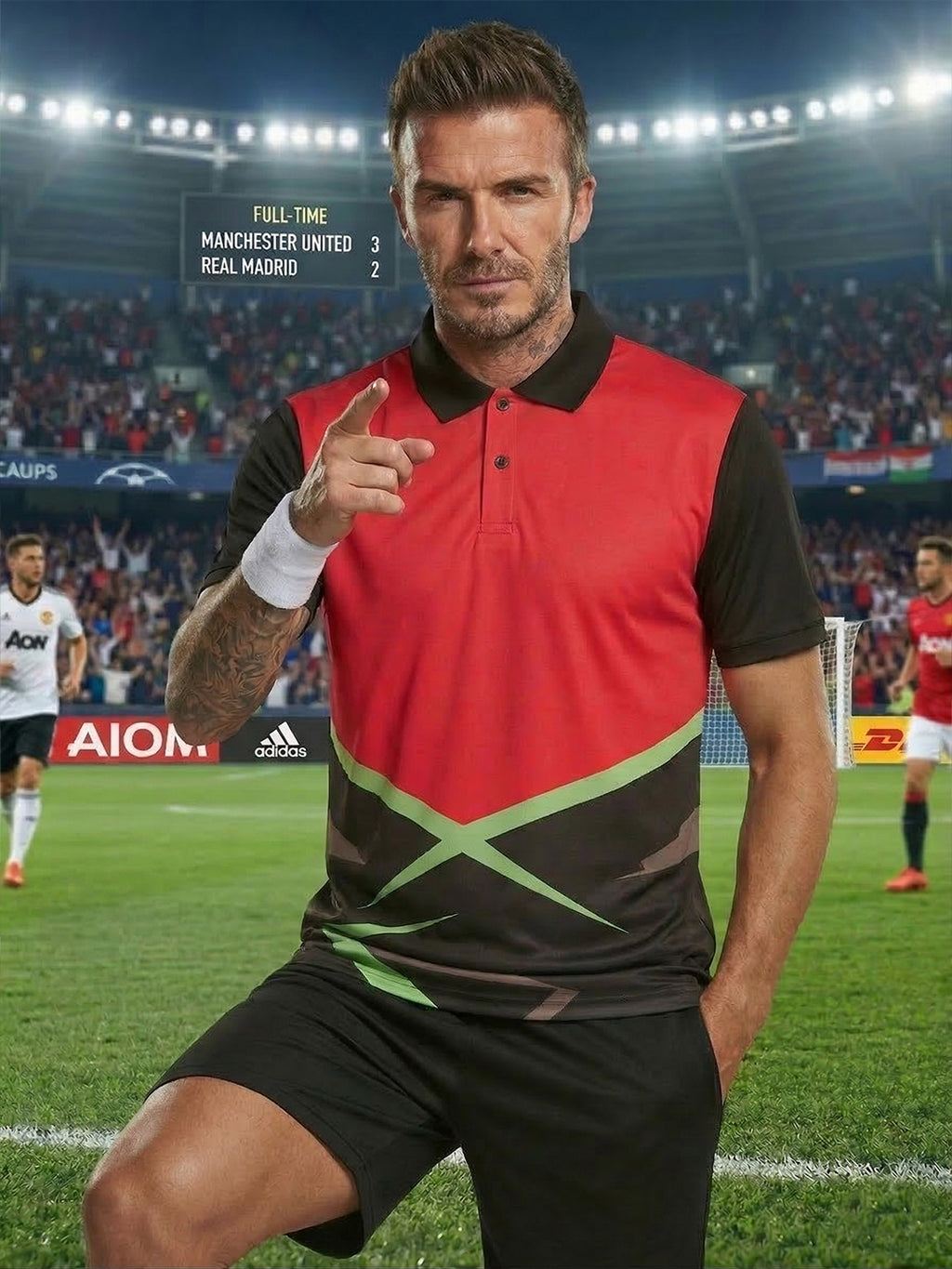 Little-More Sublimation Football Inspire Polo T-Shirts.