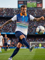 Little-More Sublimation Football Inspire Polo T-Shirts.