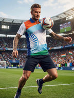 Little-More Sublimation Football Inspire Polo T-Shirts.