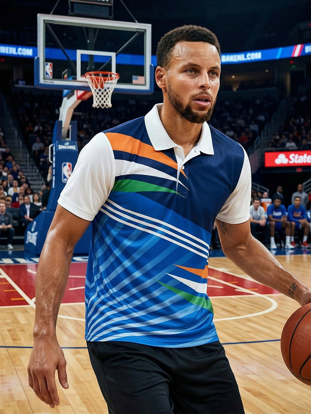 Little-More Sublimation Basketball Inspire Polo T-Shirts.