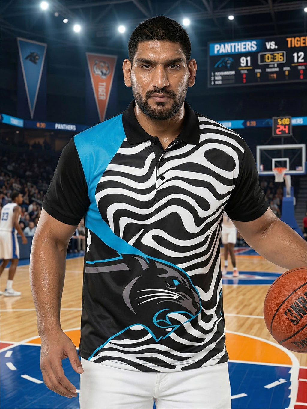 Little-More Sublimation Basketball Inspire Polo T-Shirts.