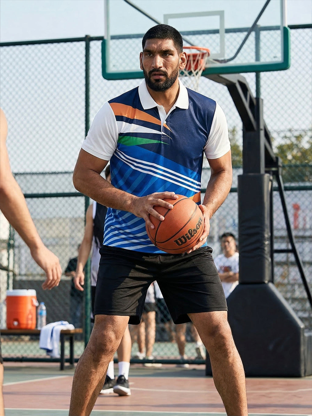 Little-More Sublimation Basketball Inspire Polo T-Shirts.