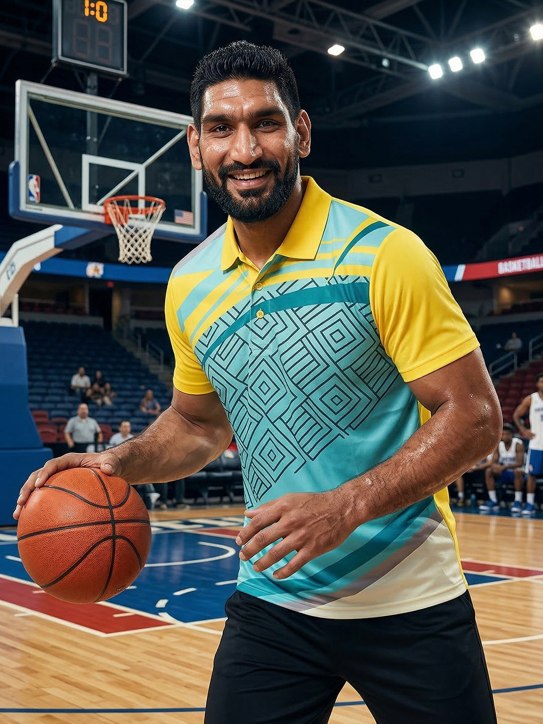 Little-More Sublimation Basketball Inspire Polo T-Shirts.
