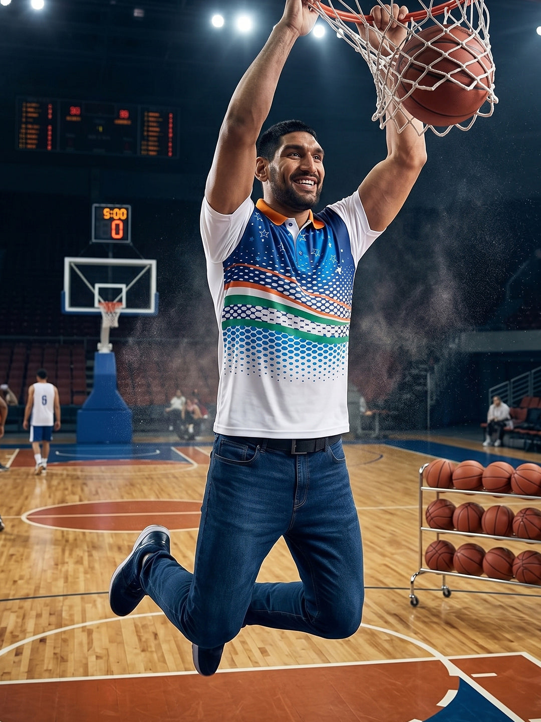 Little-More Sublimation Basketball Inspire Polo T-Shirts.