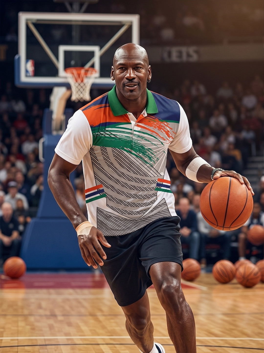 Little-More Sublimation Basketball Inspire Polo T-Shirts.