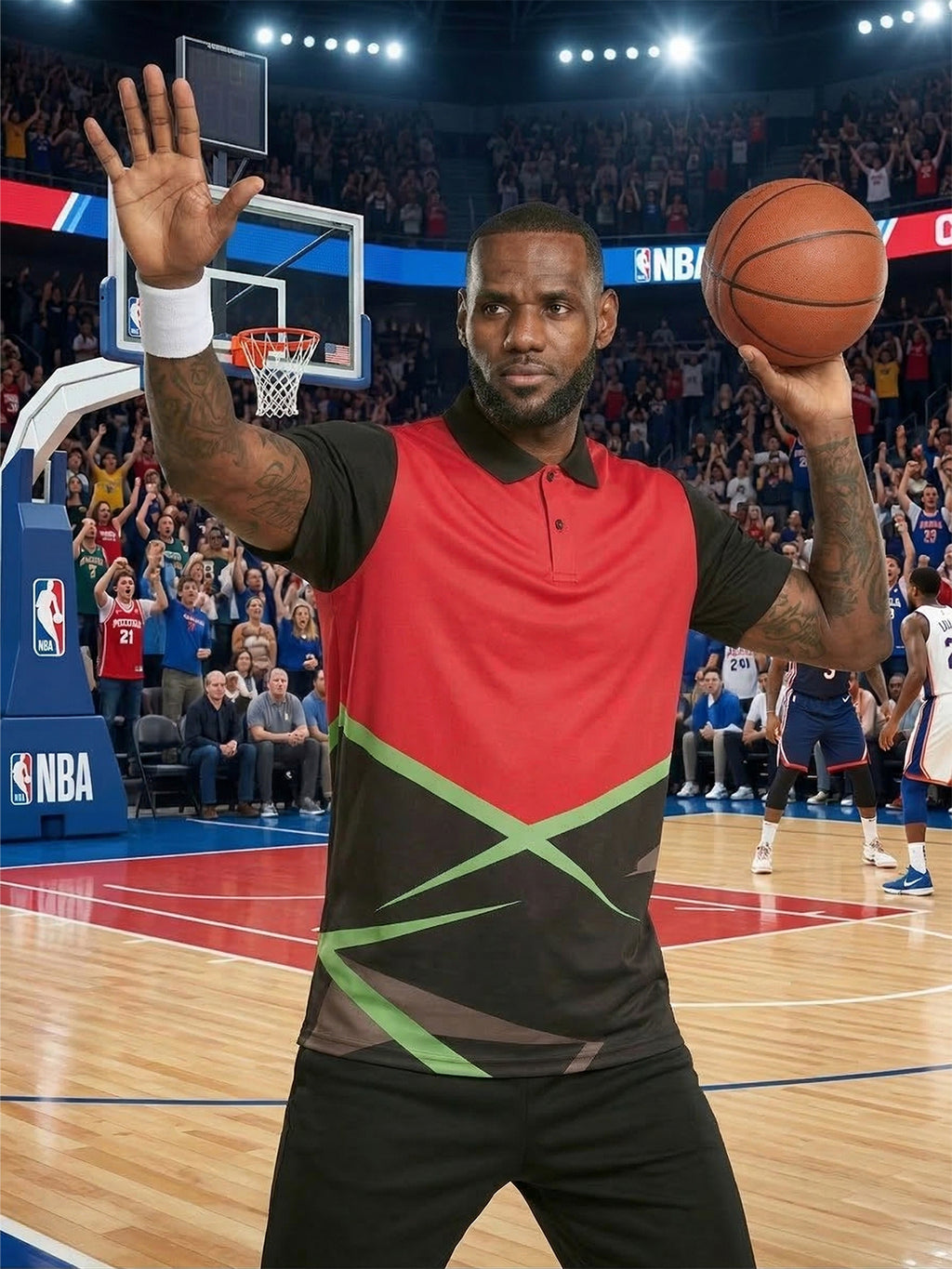 Little-More Sublimation Basketball Inspire Polo T-Shirts.