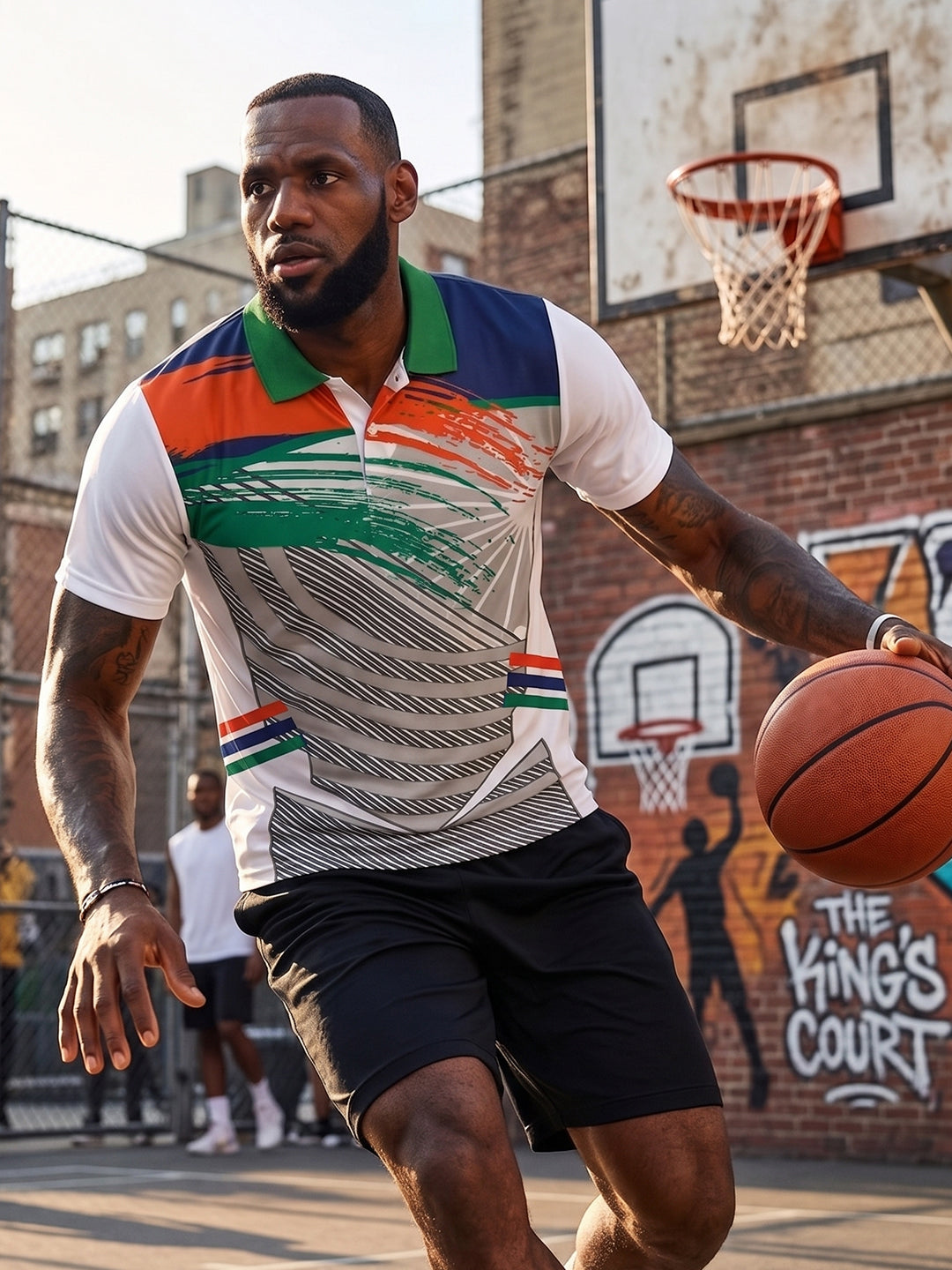 Little-More Sublimation Basketball Inspire Polo T-Shirts.