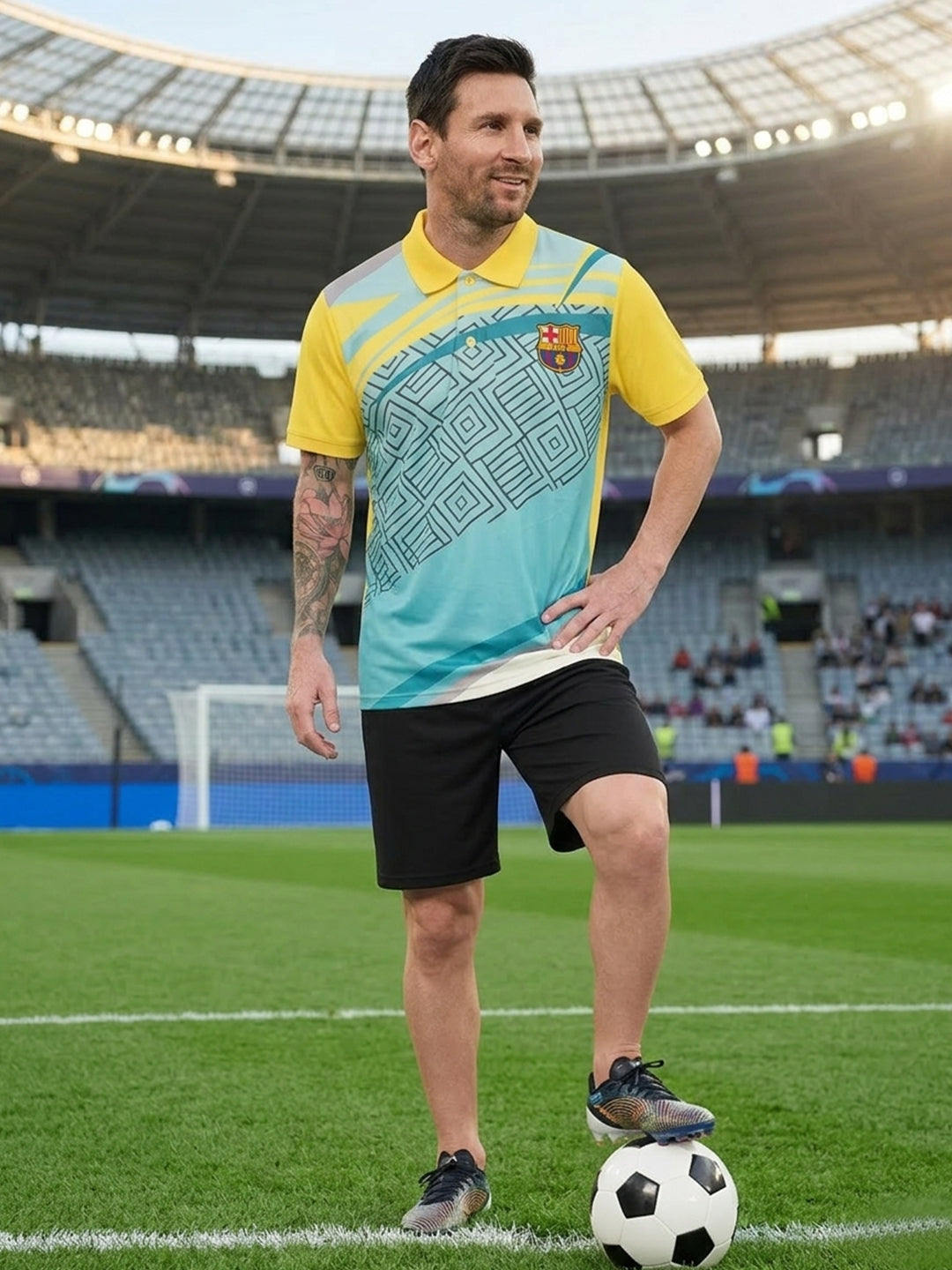 DFNK Sublimation Football inspire Polo T-Shirts.