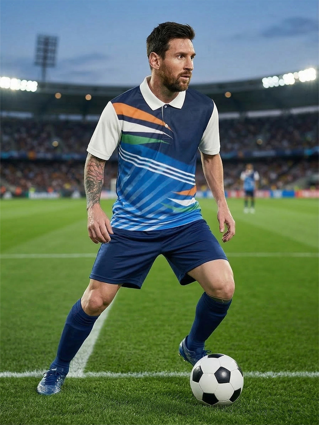 DFNK Sublimation Football inspire Polo T-Shirts.