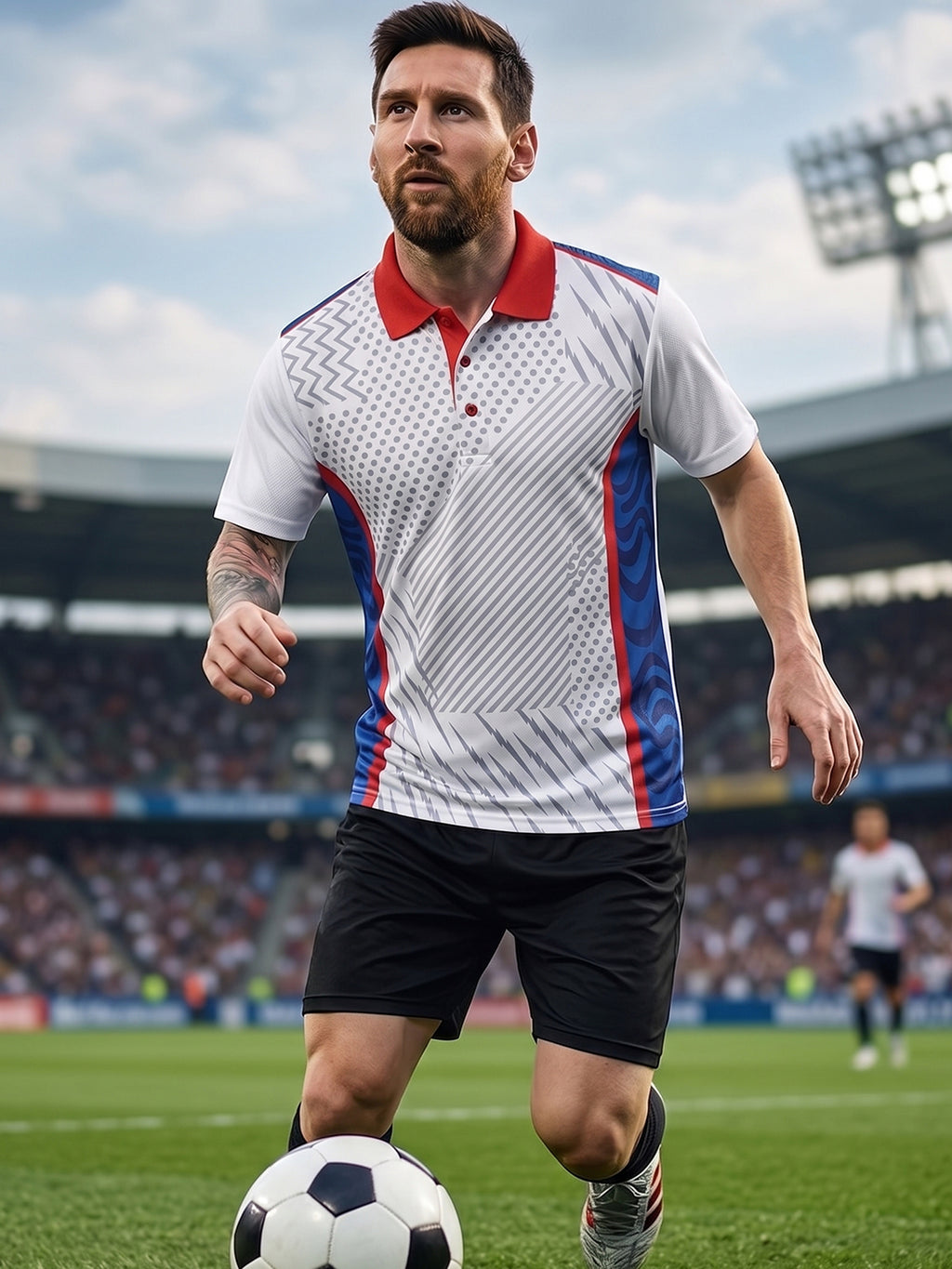 DFNK Sublimation Football inspire Polo T-Shirts.