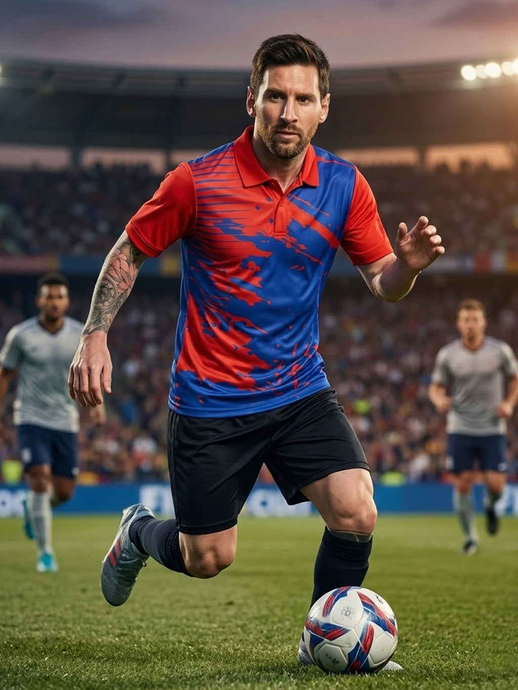 DFNK Sublimation Football inspire Polo T-Shirts.