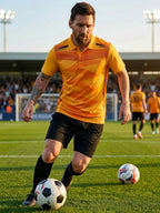 DFNK Sublimation Football inspire Polo T-Shirts.