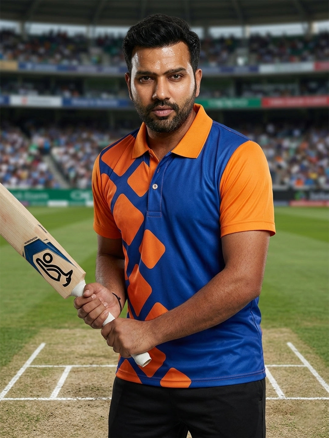 DFNK Sublimation cricket inspire Polo T-Shirts.