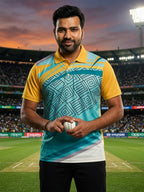 DFNK Sublimation cricket inspire Polo T-Shirts.