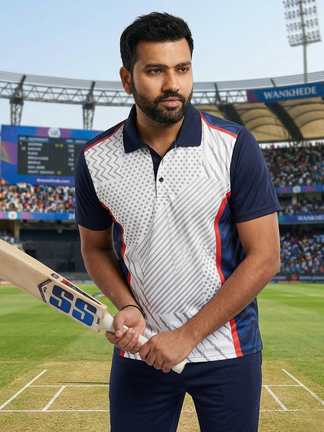 DFNK Sublimation cricket inspire Polo T-Shirts.