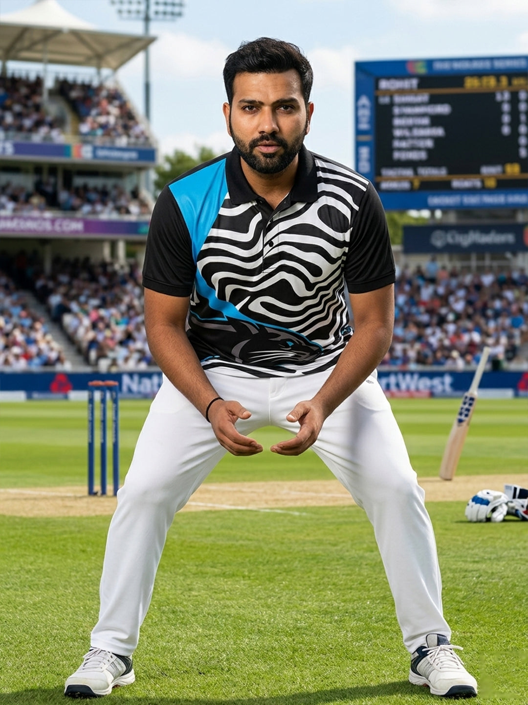 DFNK Sublimation cricket inspire Polo T-Shirts.