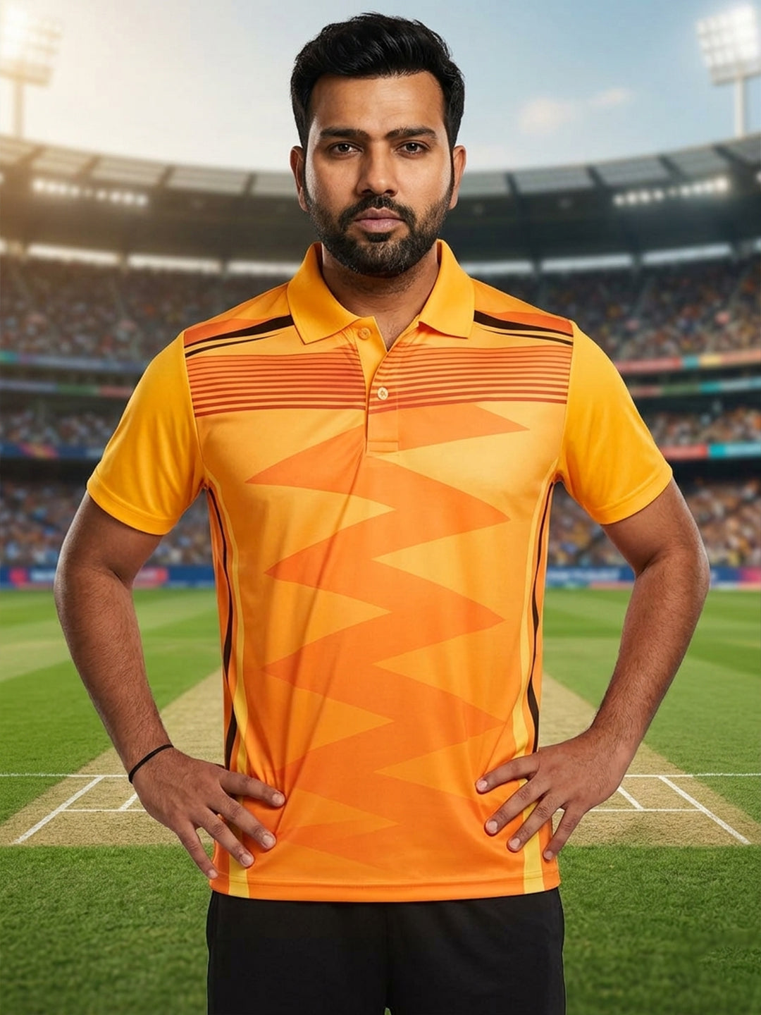 DFNK Sublimation cricket inspire Polo T-Shirts.