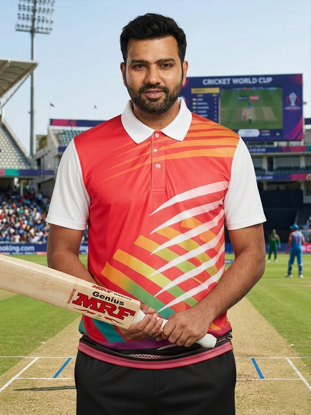 DFNK Sublimation cricket inspire Polo T-Shirts.