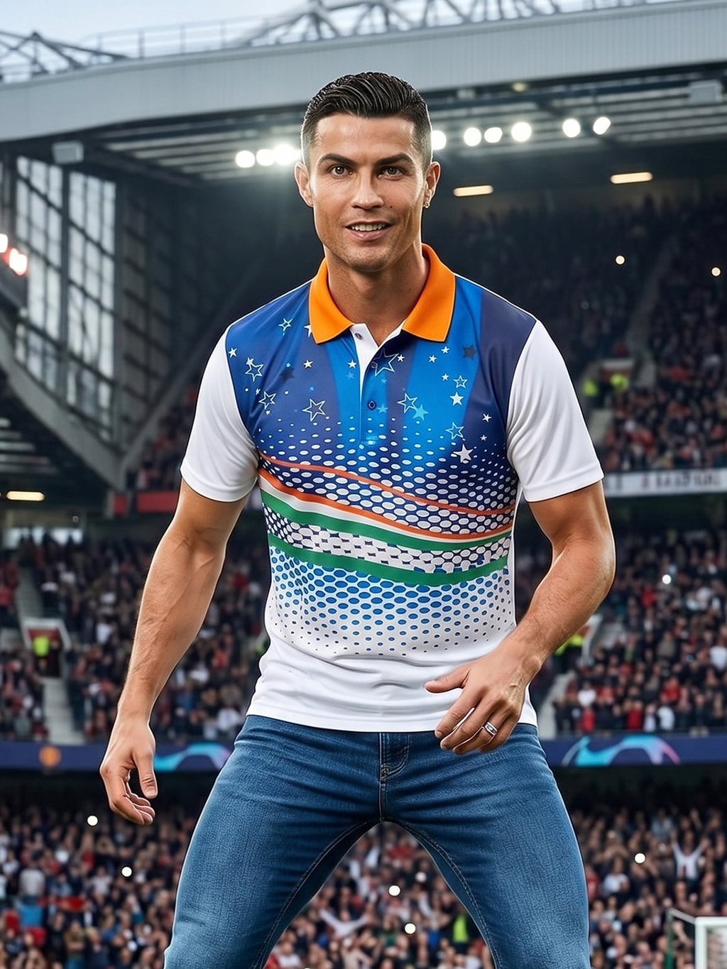DFNK Sublimation Football inspire Polo T-Shirts.