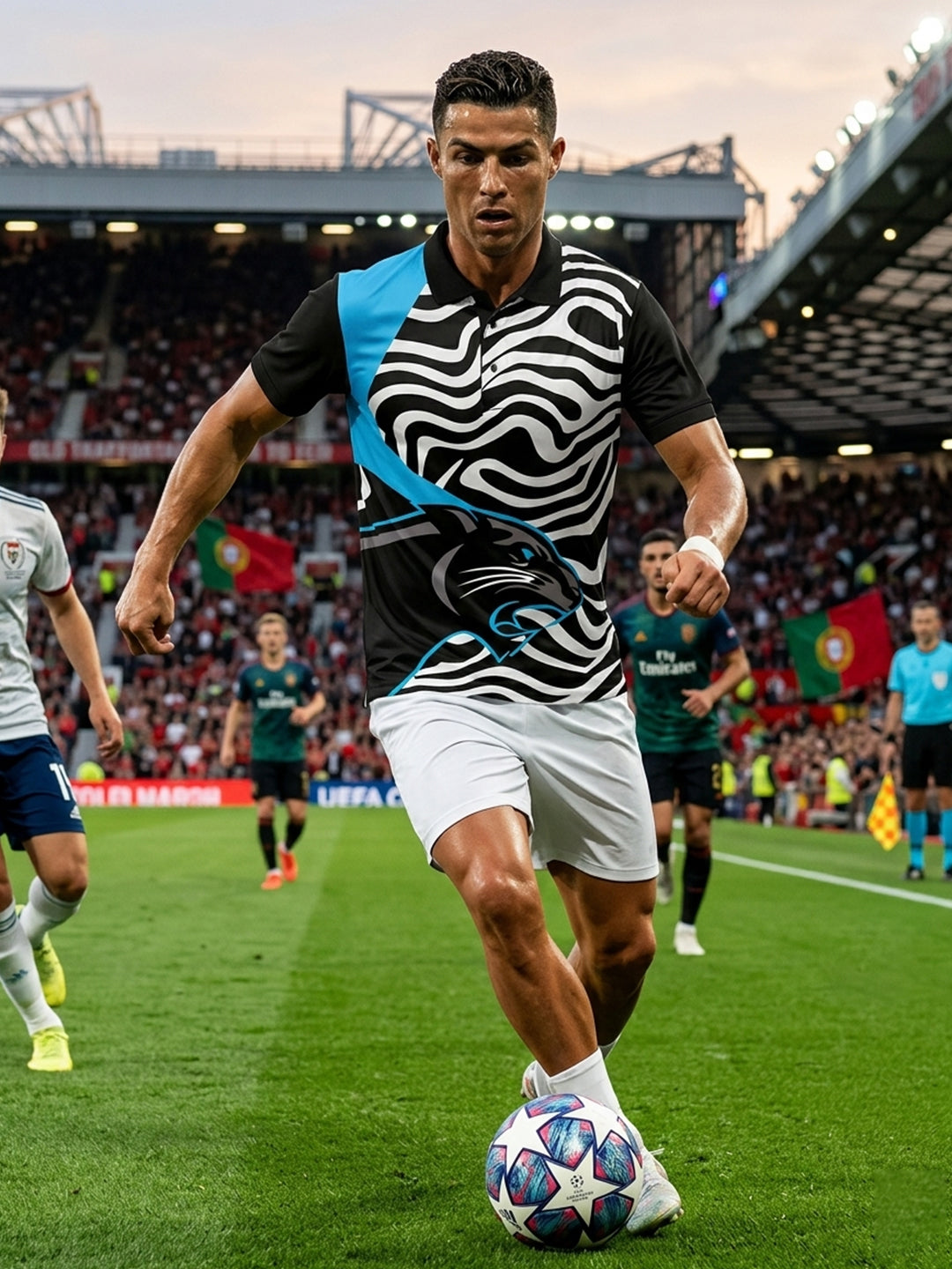 DFNK Sublimation Football inspire Polo T-Shirts.
