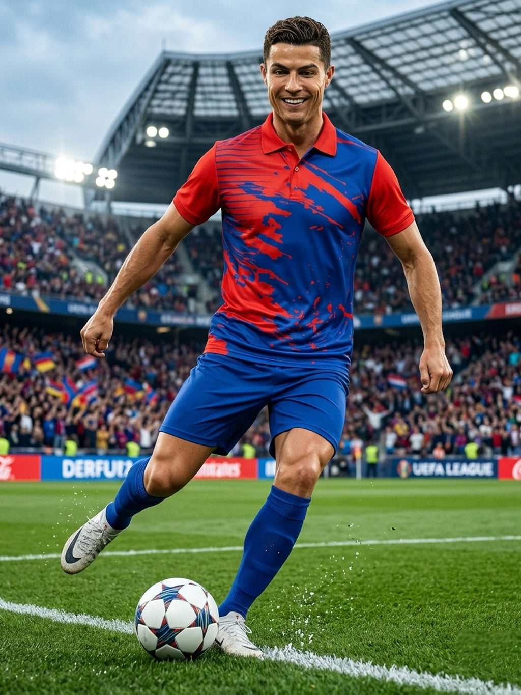 DFNK Sublimation Football inspire Polo T-Shirts.