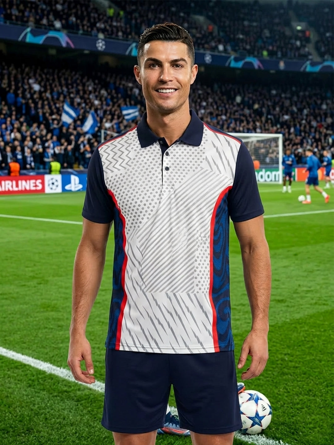 DFNK Sublimation Football inspire Polo T-Shirts.