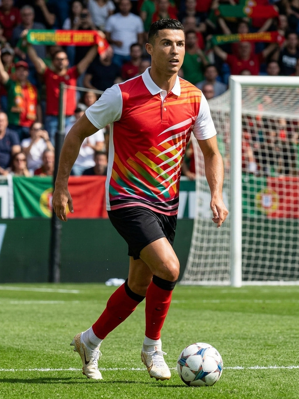 DFNK Sublimation Football inspire Polo T-Shirts.