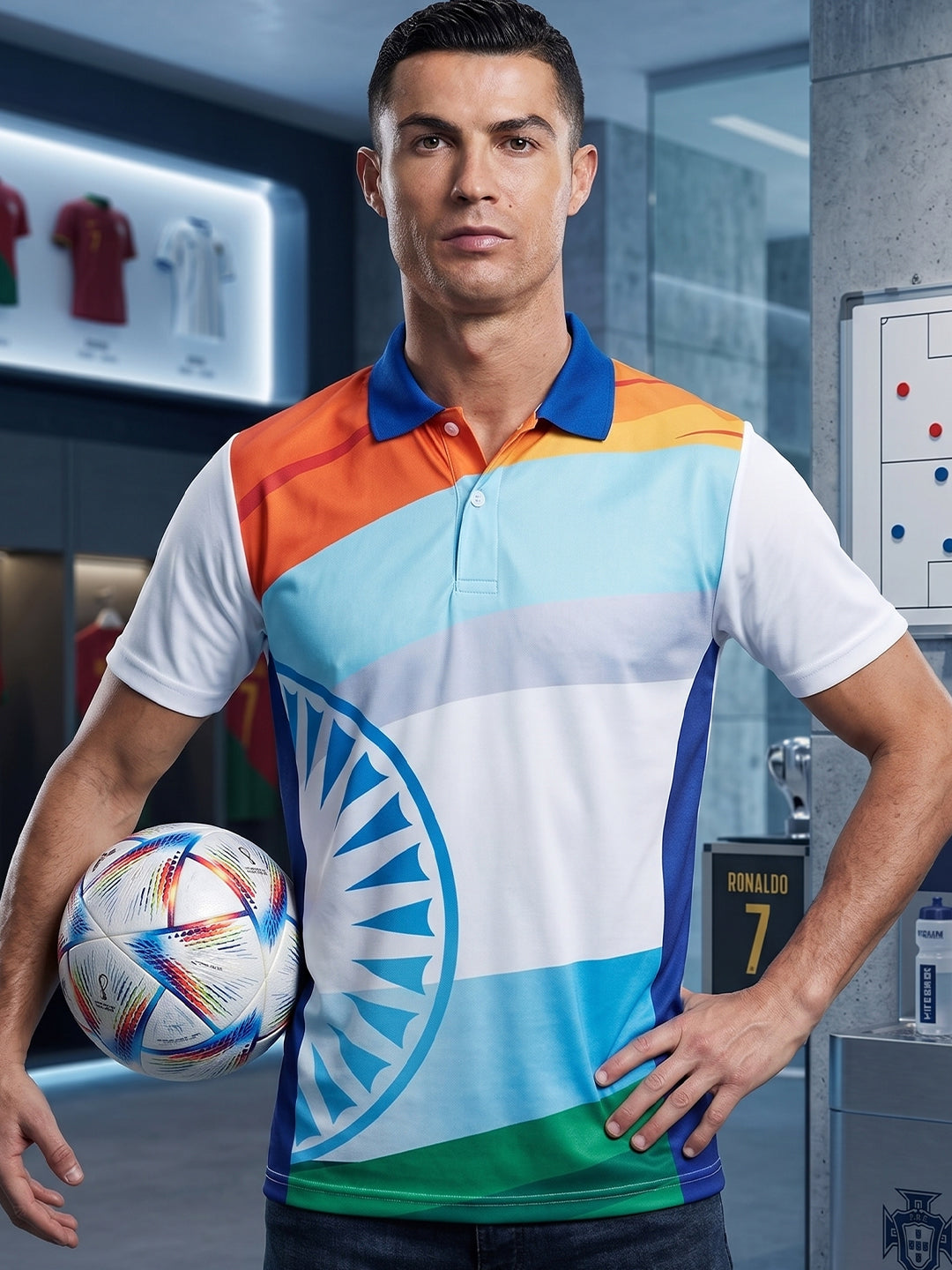 DFNK Sublimation Football inspire Polo T-Shirts.