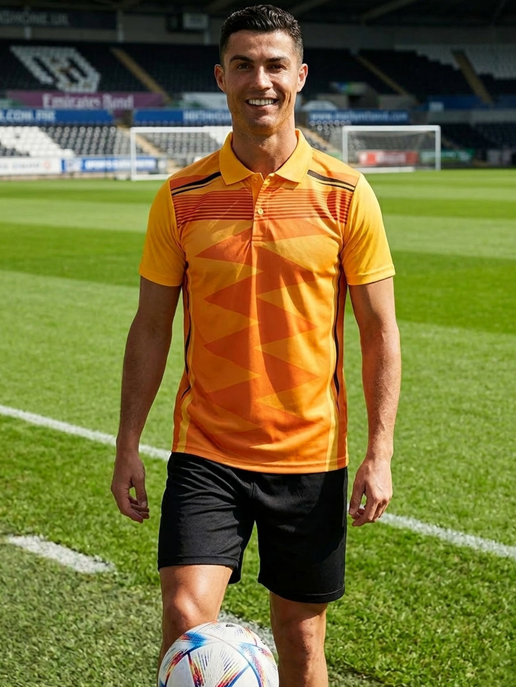 DFNK Sublimation Football inspire Polo T-Shirts.