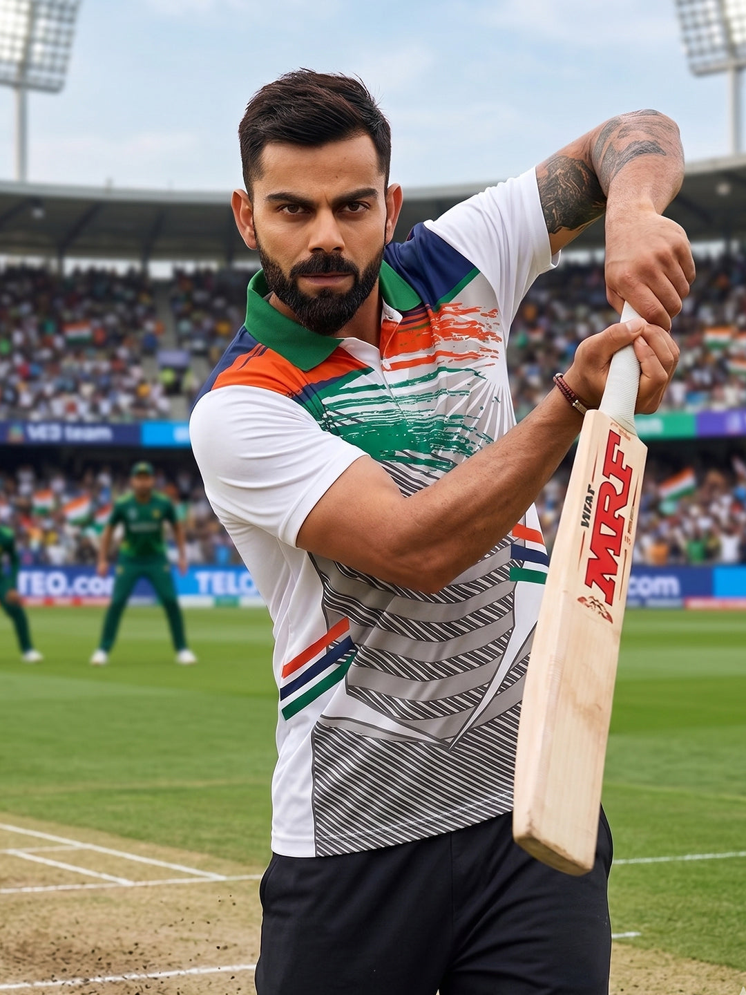 DFNK Sublimation Cricket inspire Polo T-Shirts.