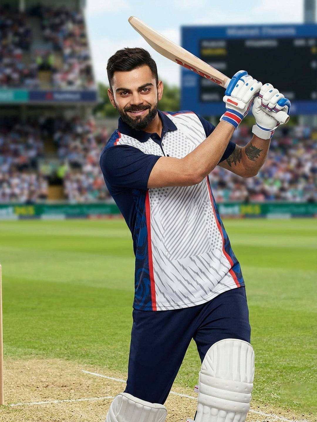 DFNK Sublimation Cricket inspire Polo T-Shirts.