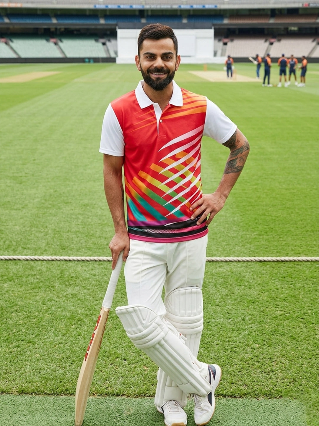 DFNK Sublimation Cricket inspire Polo T-Shirts.