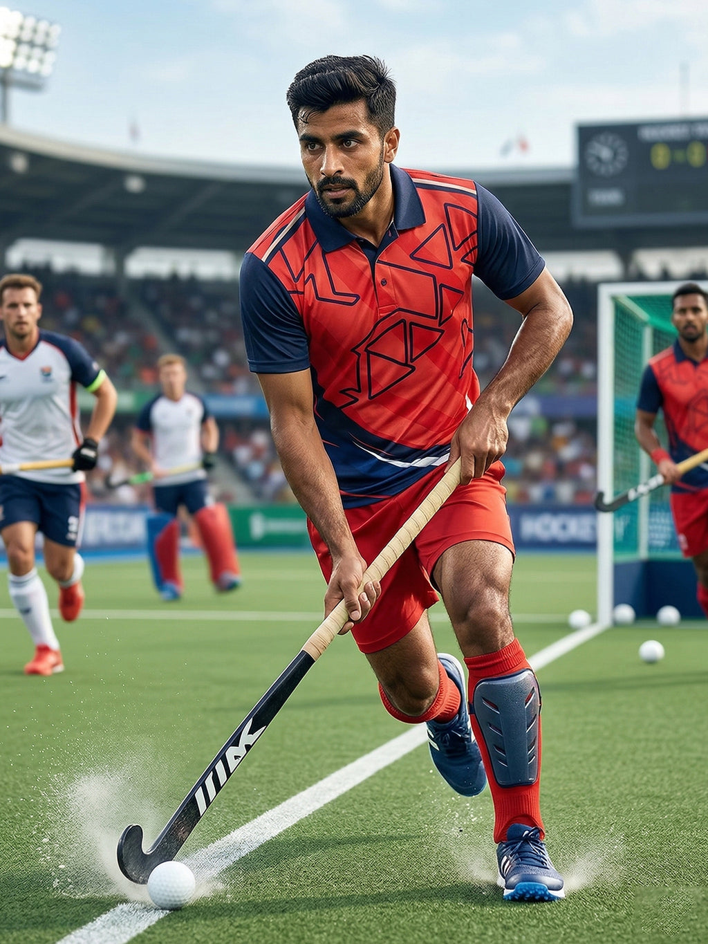 Little-More Sublimation Hockey Inspire Polo T-Shirts.