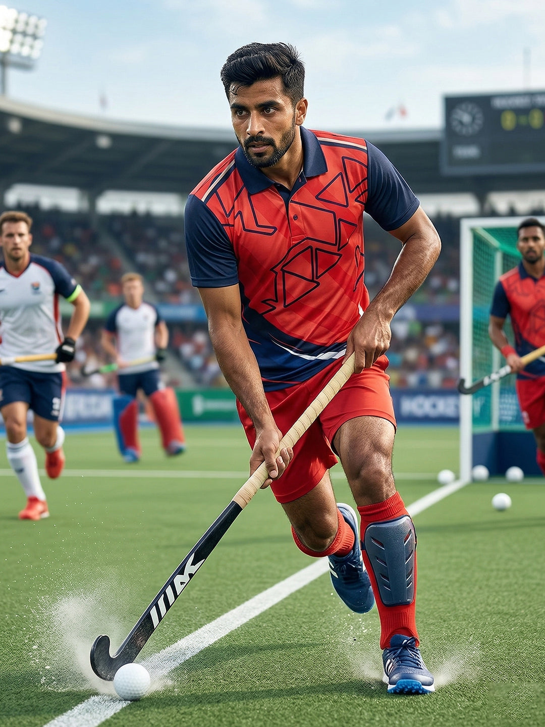 Little-More Sublimation Hockey Inspire Polo T-Shirts.