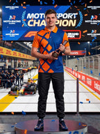 Little-More Sublimation Racing Car Inspire Polo T-Shirts.