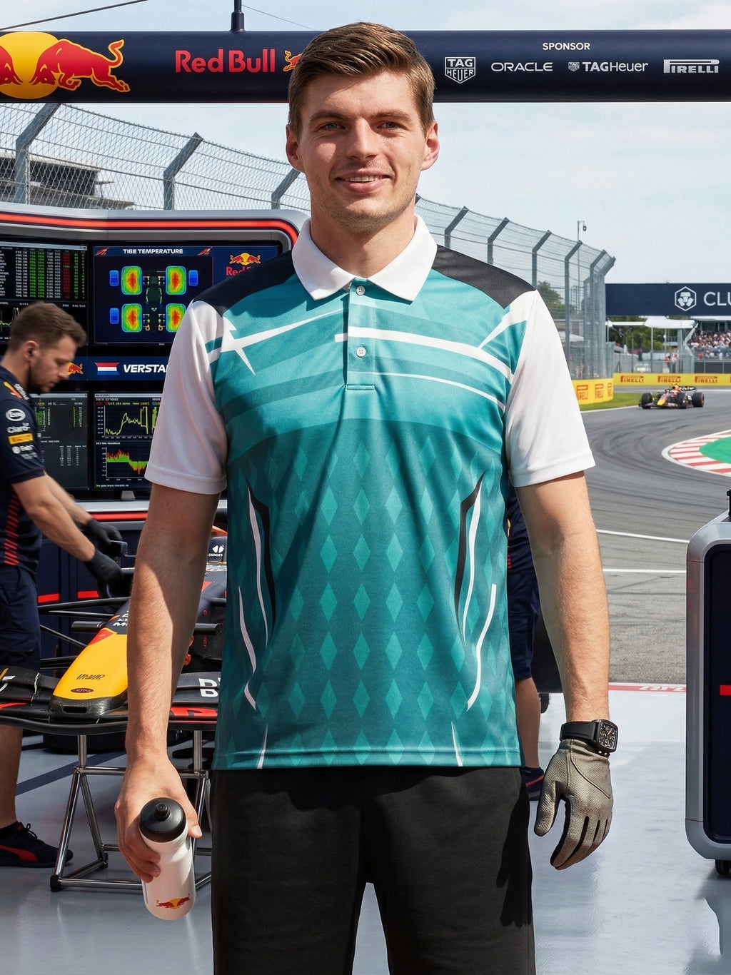 Little-More Sublimation Racing Car Inspire Polo T-Shirts.