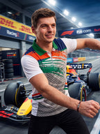 Little-More Sublimation Racing Car Inspire Polo T-Shirts.