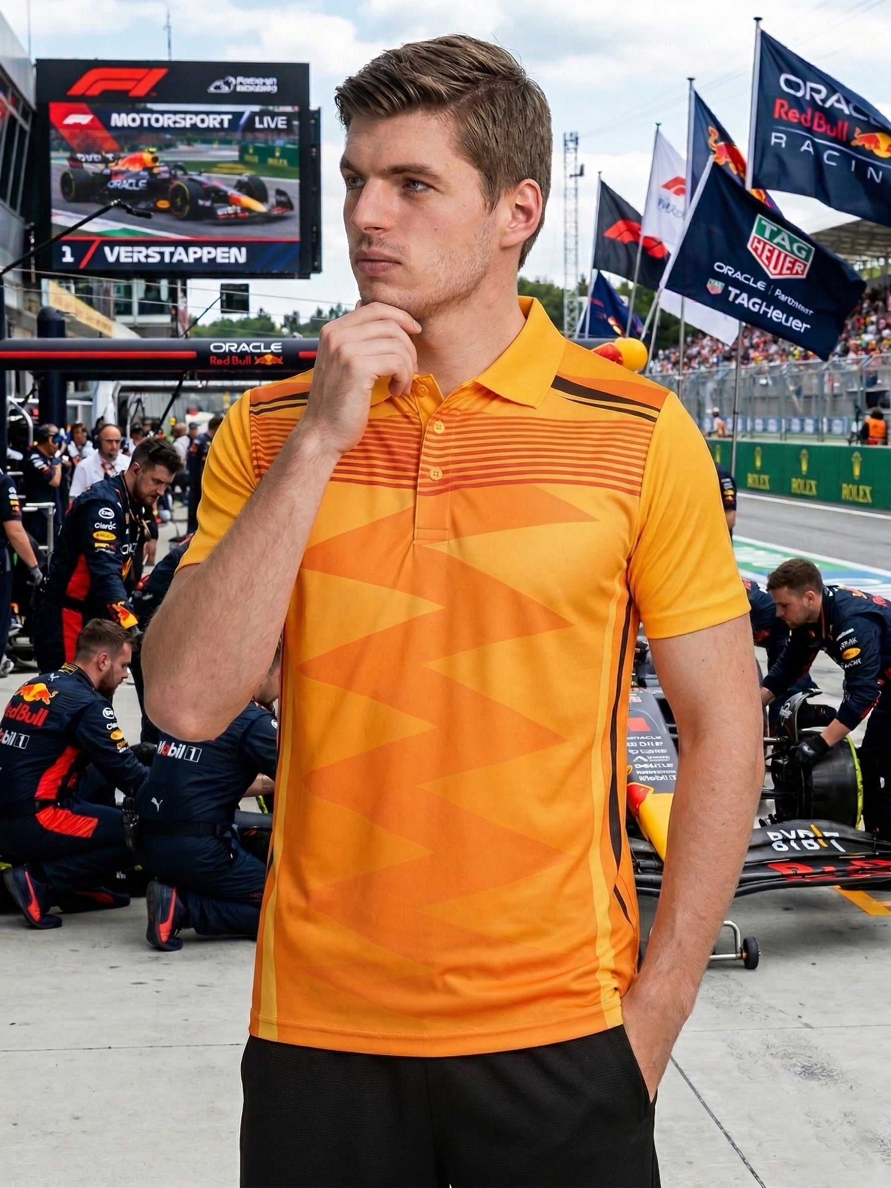Little-More Sublimation Racing Car Inspire Polo T-Shirts.