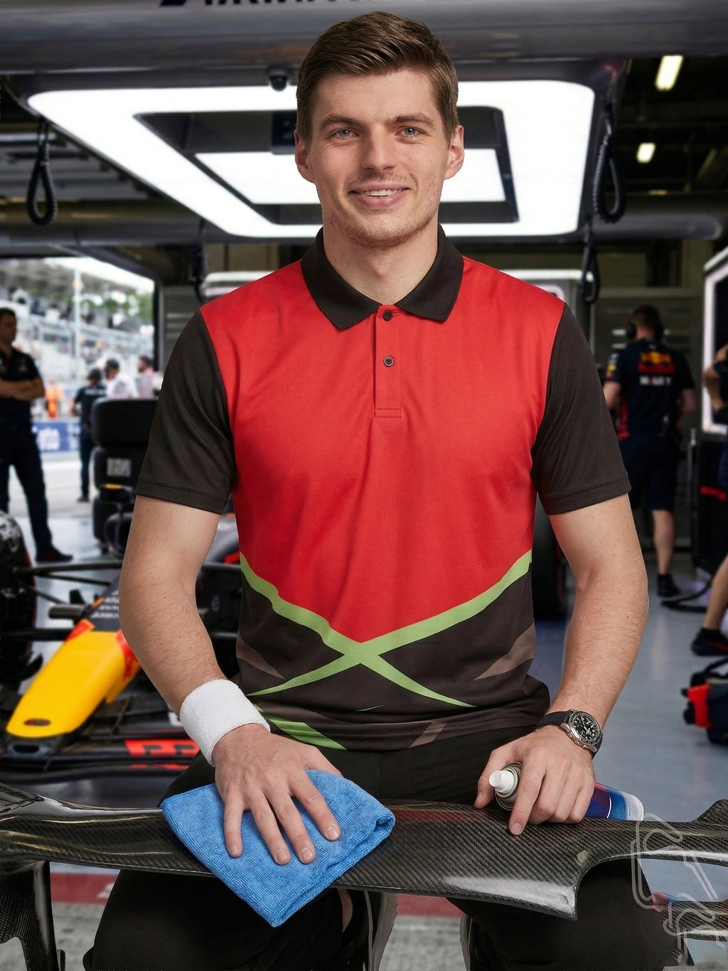 Little-More Sublimation Racing Car Inspire Polo T-Shirts.