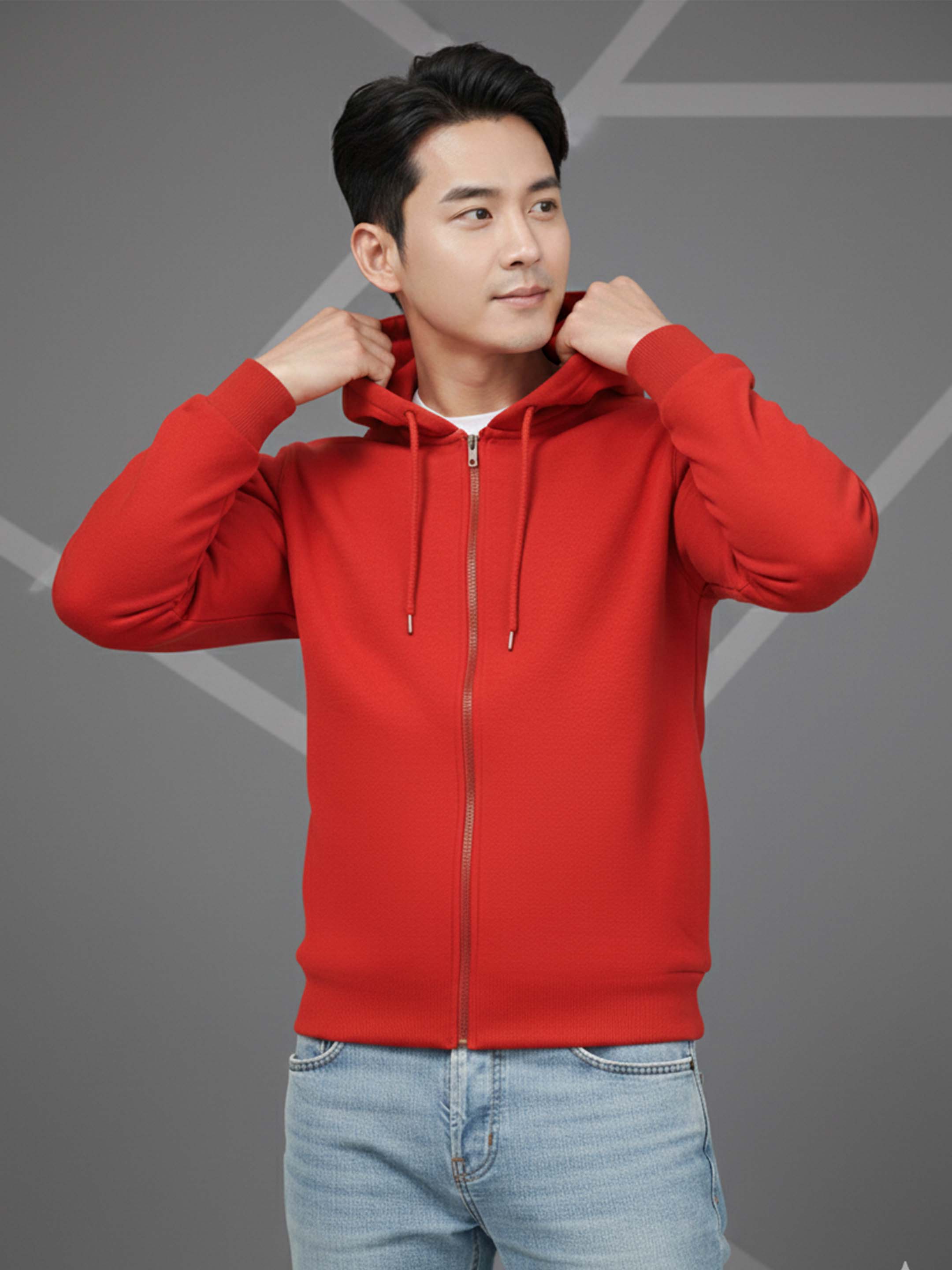 Men's Trendy Full Zipper Hoodies 